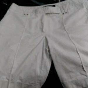 White denim shorts